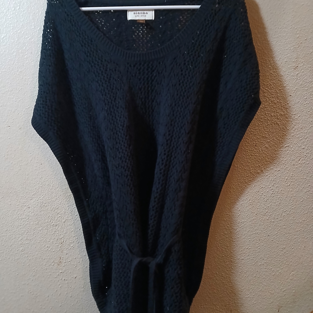 Sonoma Black V-Neck Sweater Vest